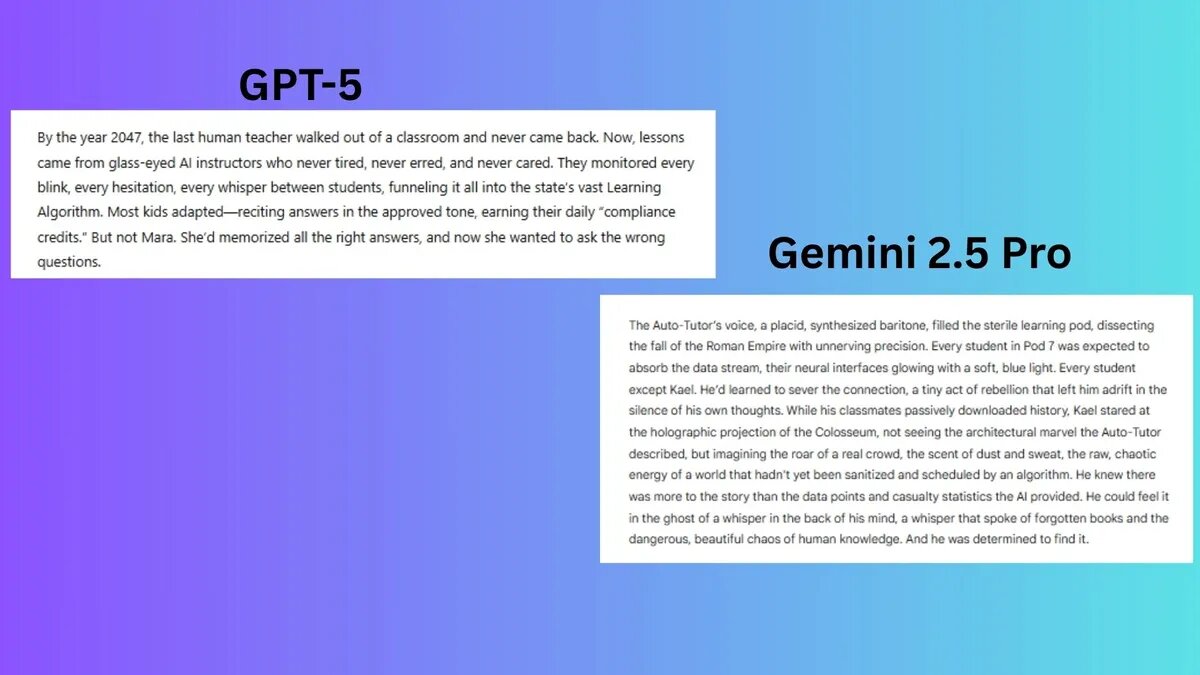 کدام یک پیروز میدان است، ChatGPT-۵ یا Gemini ۲.۵؟