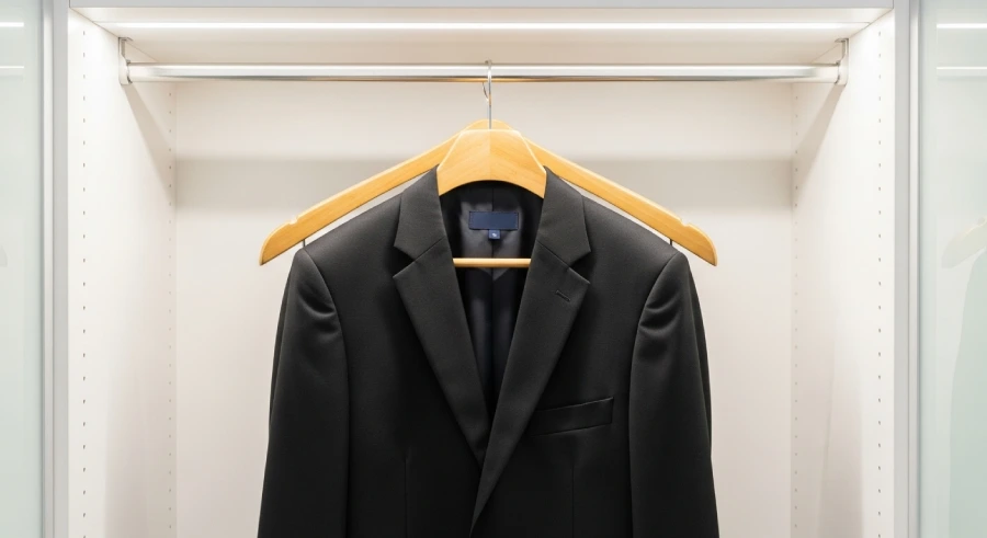 چوب‌لباسی‌های پهن و متناسب با سایز لباس