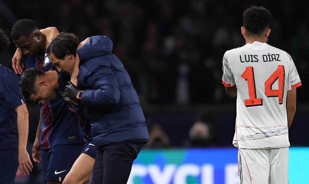 تصاویر بدترین حادثه هفته چهارم لیگ قهرمانان اروپا؛ اشرف تا آستانه غش رفت!