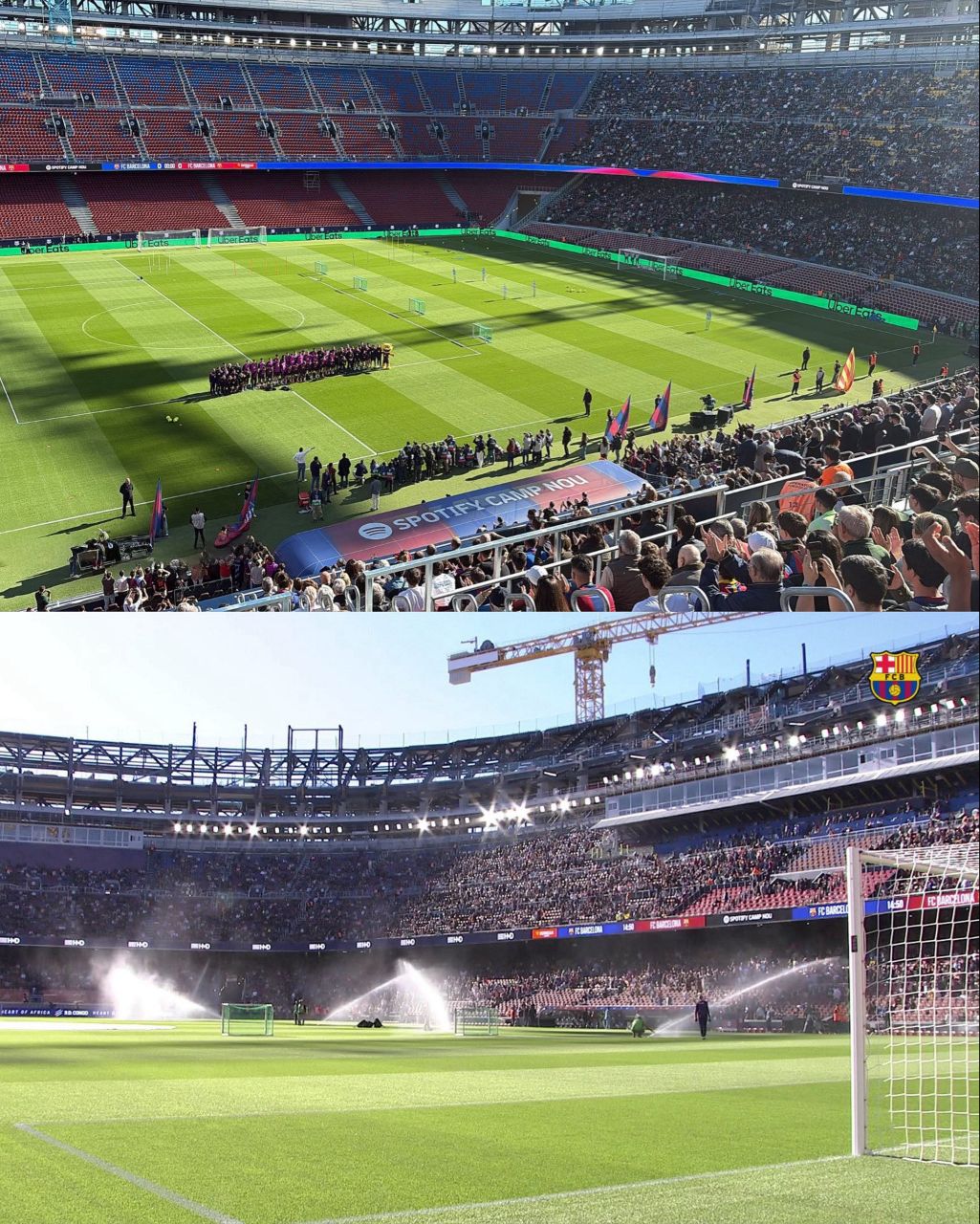 عکس| بازگشت بارسلونا به نیوکمپ