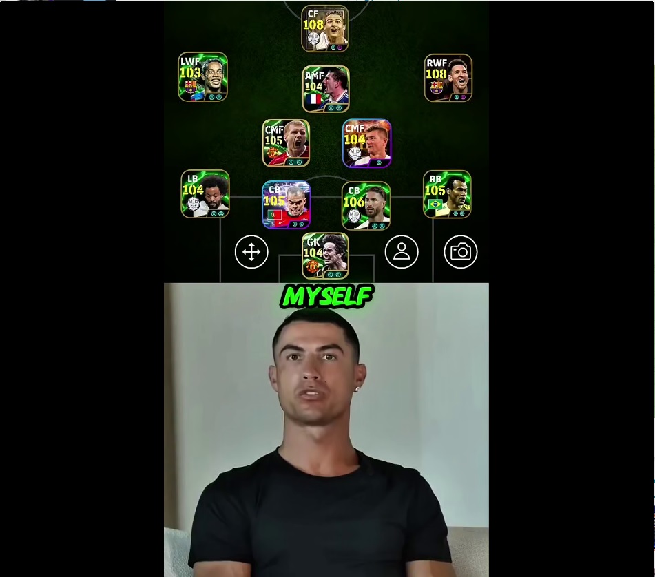 عکس| تیم منتخب رونالدو با حضور لیونل مسی!