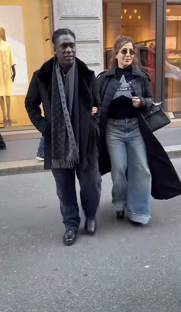 عکس | سیدورف و همسر ایرانیاش در خیابانهای میلان