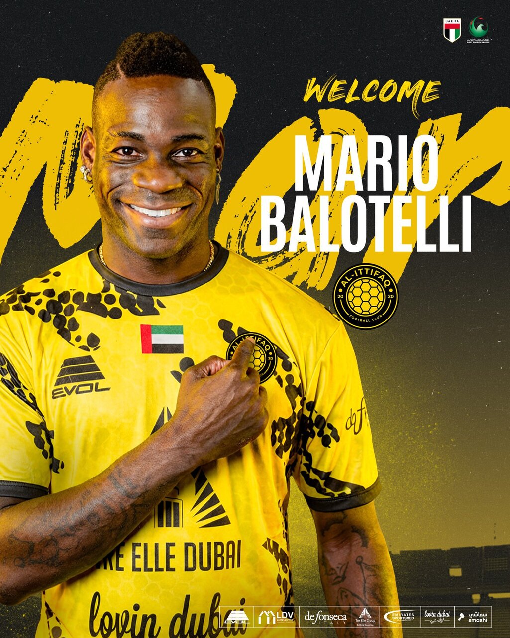 عکس | مقصد غیرمنتظره ماریو بالوتلی در فوتبال آسیا