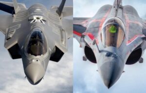 شکست اف‌۳۵ در نبرد با جنگنده فرانسوی /عکس
