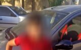 رانندگی کودک ۱۲ ساله با پژو ۲۰۶ در این شهر