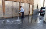 نظافت و شست‌شوی تئاتر شهر/ عکس