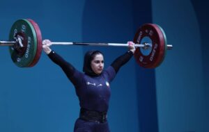 مدال برنز ملی‌پوش وزنه برداری زنان در دوضرب و مجموع