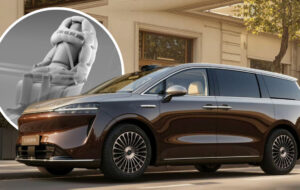 استفاده از کلاه ایمنی نامرئی در خودروی چینی / برای اولین بار در جهان