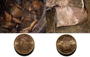 زوج خوش‌شانس اتفاقی ۱۴۰۰ سکه طلا پیدا کردند / پیاده‌روی با طعم گنج