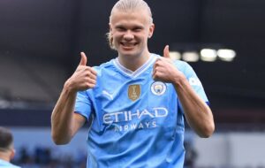 عکس | شوخی هالند با سخت‌گیری گواردیولا؛ خیالت از من راحت باشد!