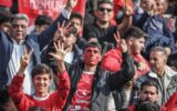 عکس| لوگو بوس پرسپولیس روی سکوها در دربی!