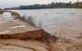 سیل‌بند شکست/ زمین‌های کشاورزی مردم در این منطقه زیر آب رفت